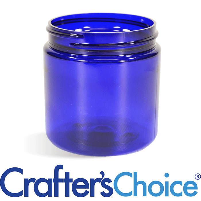 4 oz Blue Basic Plastic Jar - 58/400