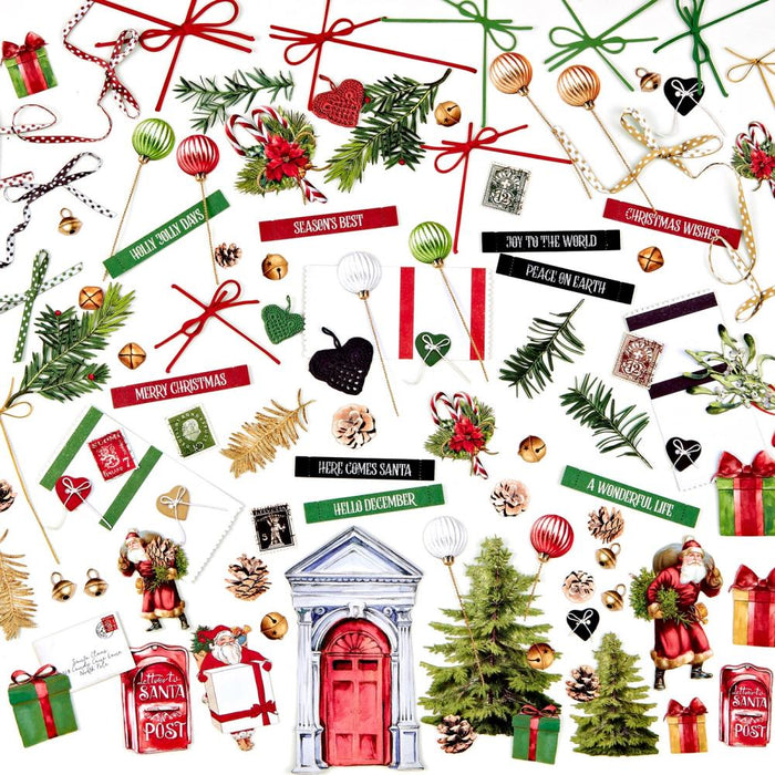 49 And Market - Laser Cut Outs - Elements - Christmas Spectacular 2023. The Christmas Spectacular General Laser Cut Elements pack from the includes a total of 97 pieces. Elements include Santa's, trees, ornaments, bells, bows and so much more! Available at Embellish Away located in Bowmanville Ontario Canada.