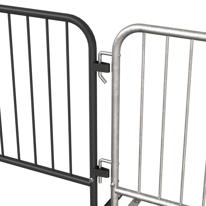 6.5 Ft Hot - Dipped Galvanized Steel Barricade - Crowd Control Warehouse