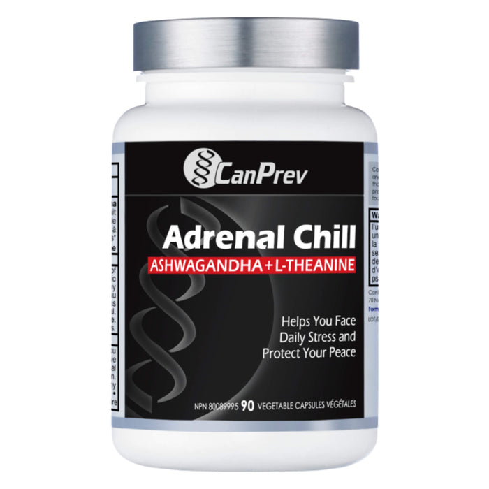Bottle of CanPrev Adrenal Chill Men 90 Vegetable Capsules