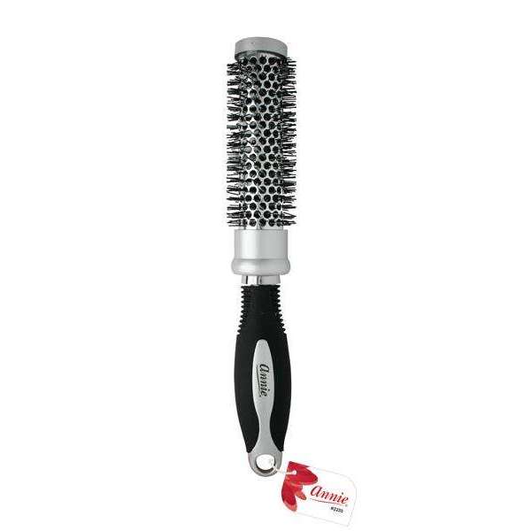 Annie Salon Curling Brush 1 1/2 Inch, Heat Resistant Bristles, Silver