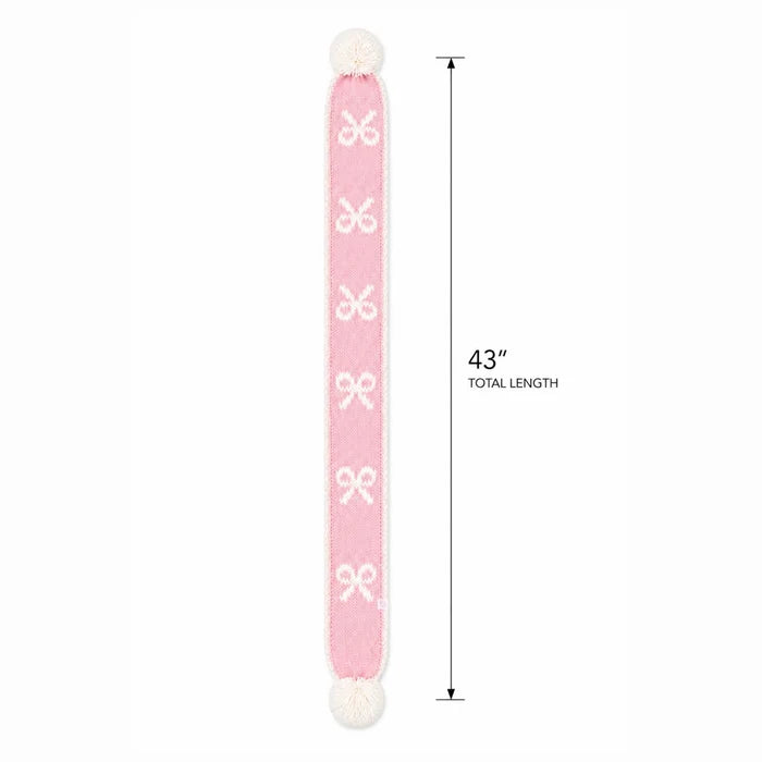 Bits & Bows Scarf in Pink Bows