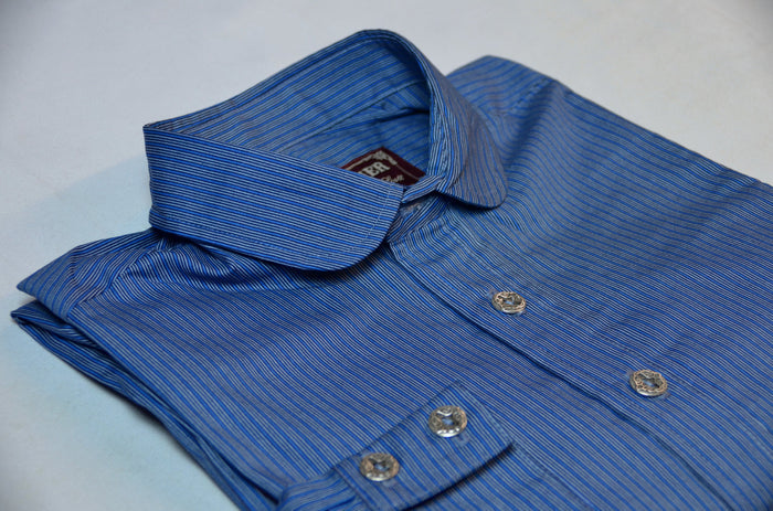 Blue Mini Stripe Men's Dakota Shirt