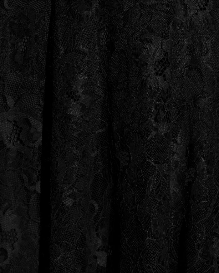 Fabric swatch of Bombshell Midi Dress - Lace Black