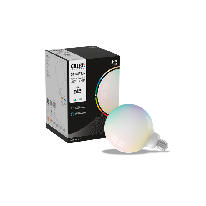 Calex Smart LED Bulb Softline - Filament - E27 - G125 - 5.5W - RGB