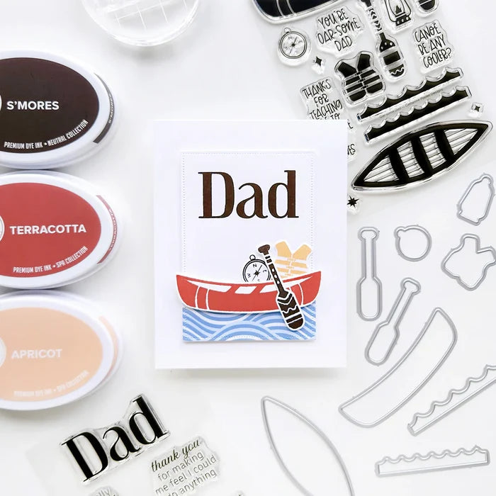 Catherine Pooler - Sentiment Stamps - Inside Out for Dad. Available at Embellish Away located in Bowmanville Ontario Canada. Example by Catherine Pooler Designs Brand Ambassador.