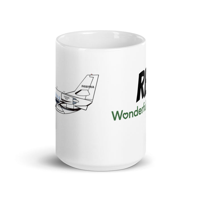 Citation N681WA 2 White glossy mug