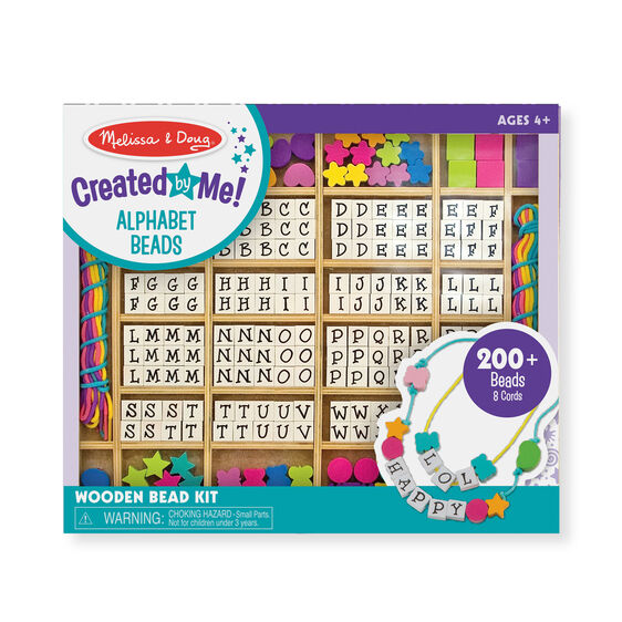 Created by Me! Alphabet Wooden Stringing Beads
