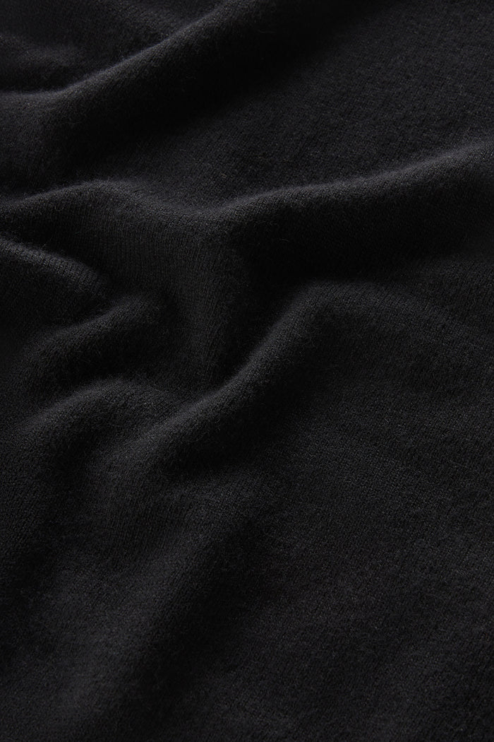 Crewneck Sweater in Wool Blend Black
