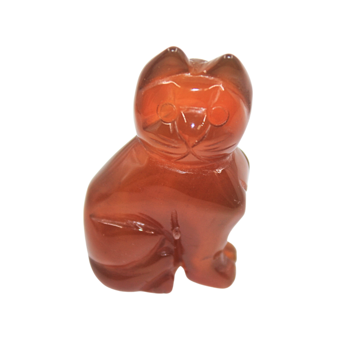 Crystal Cat – Carnelian Large