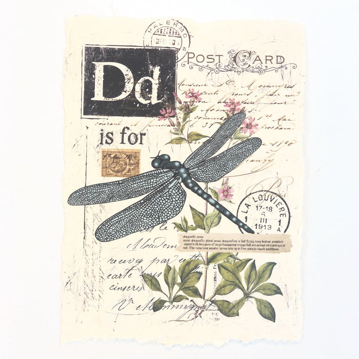 "D" Artisan Alphabet Print