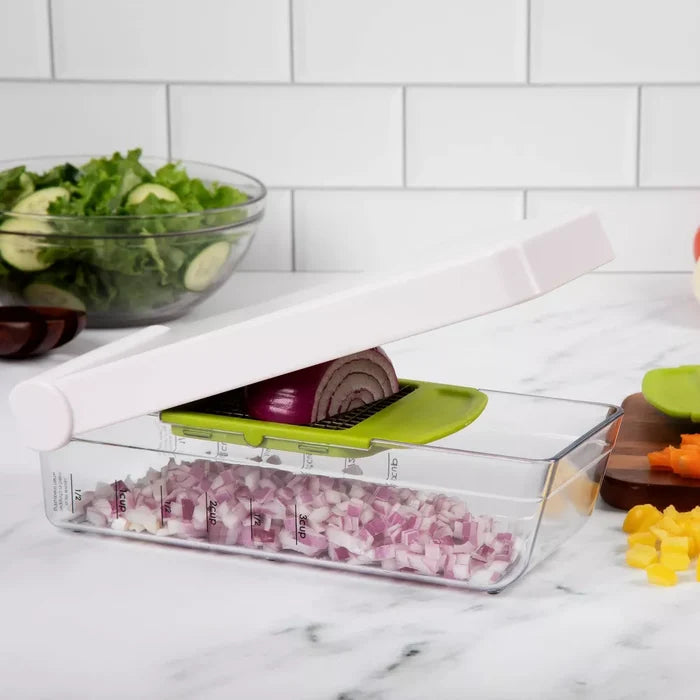 Deluxe Veggie Dice and Chop Chopper/ Dicer with 2 Cutting Options