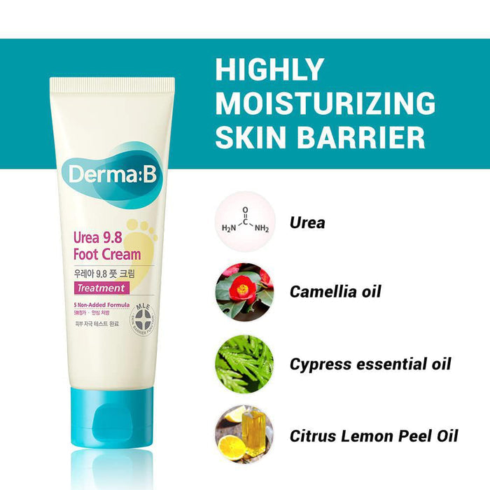 Derma:B Urea 9.8 Foot Cream 80 mL