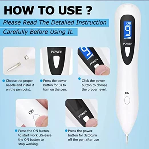 Display Beauty Mole Removal Cautery Pen | Painless Spot Mole Tattoo Wart Speckle Remover Pen Beauty Portable Care Equipment - SD Cosmetics Care