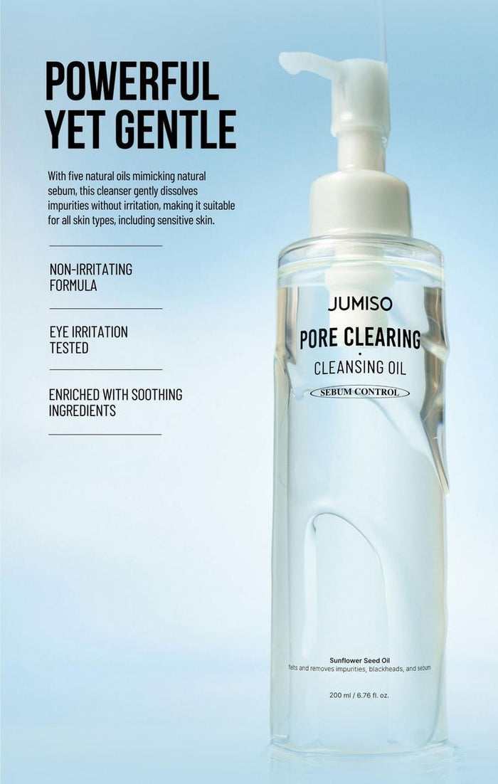 Jumiso Pore Clearing Cleansing Oil 200ml. زيت تنظيف المسام من جوميسو - Princess Cosmetics Qatar