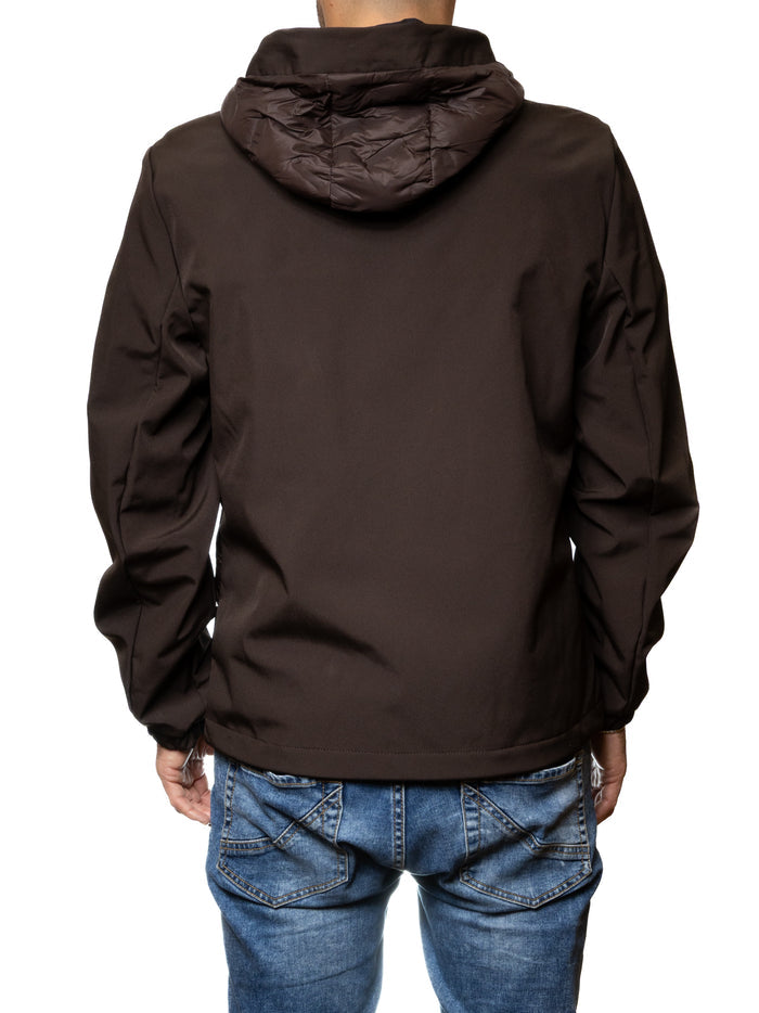 MORE giubbino tessuto marrone M2081 TESS-MORO