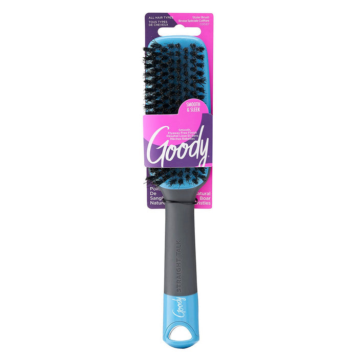 Goody Natural Boar Bristles Smooth & Sleek Styler Brush - ikatehouse