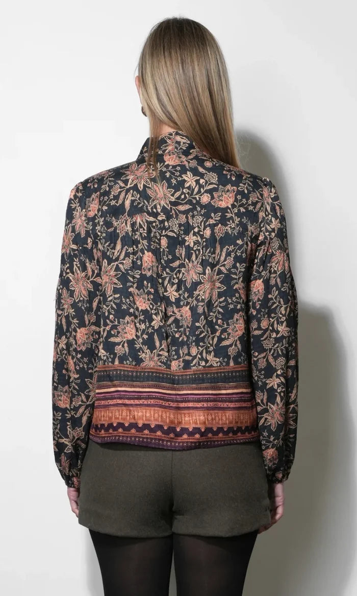 Greylin Darcie Flowy Blouse in Navy