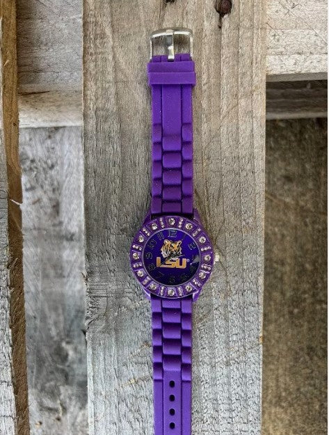 Louisiana State University Rubber Band Watch