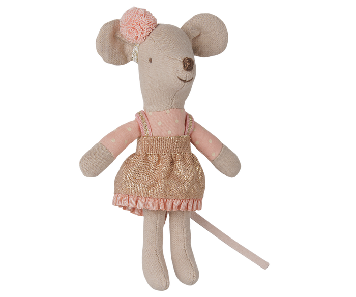 Maileg Driver Mouse Little Sister in Red Car Box