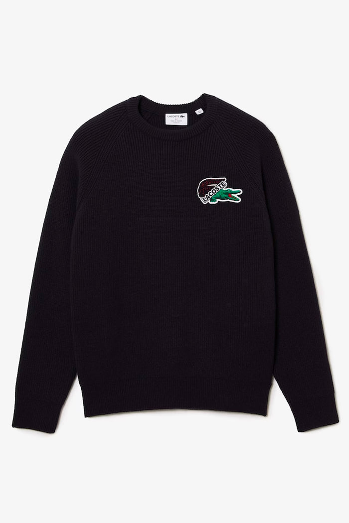 Men's Holiday Large Corcodile Sweater Navy