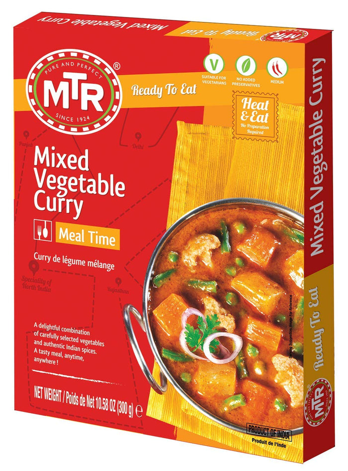 MTR Ready to Eat - Mixed Vegetables in Curry 10.28oz (300g)