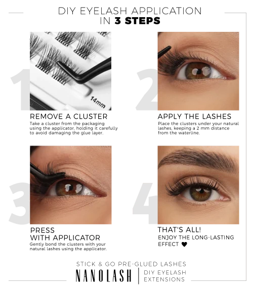 Nanolash Stick & Go Pre-glued Lashes Classy