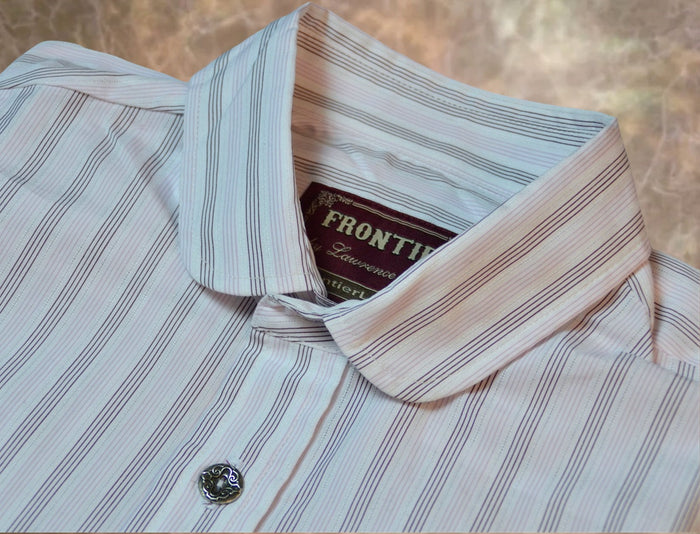 Plum and Lavender Pencil Stripe Men's Dakota Shirt