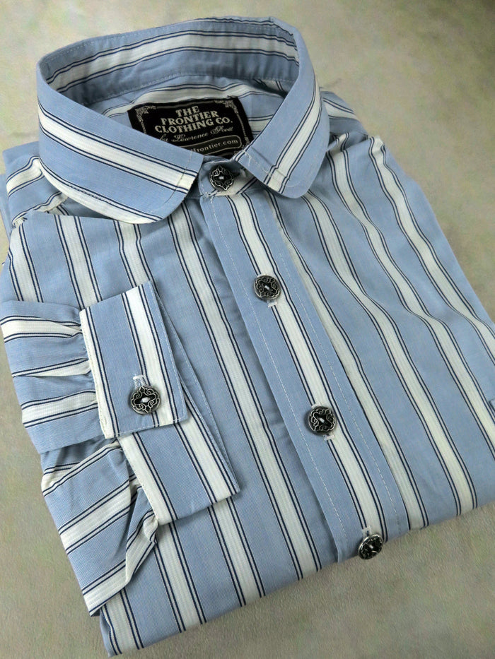Powder Blue Stripe Men's Dakota Shirt