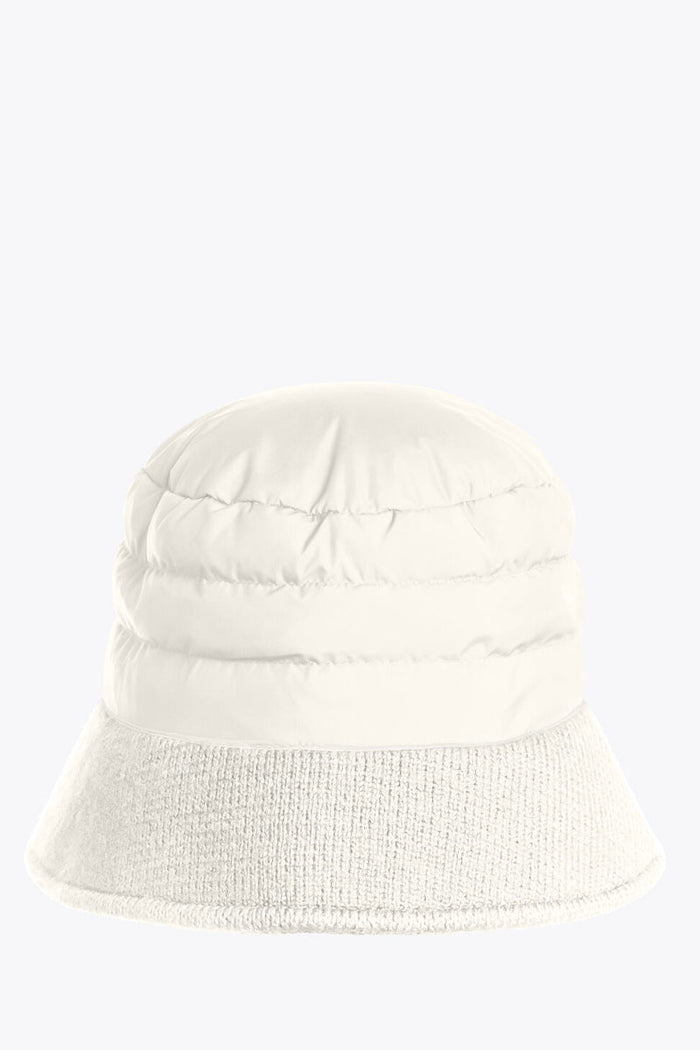 Puffer Bucket Hat Off White