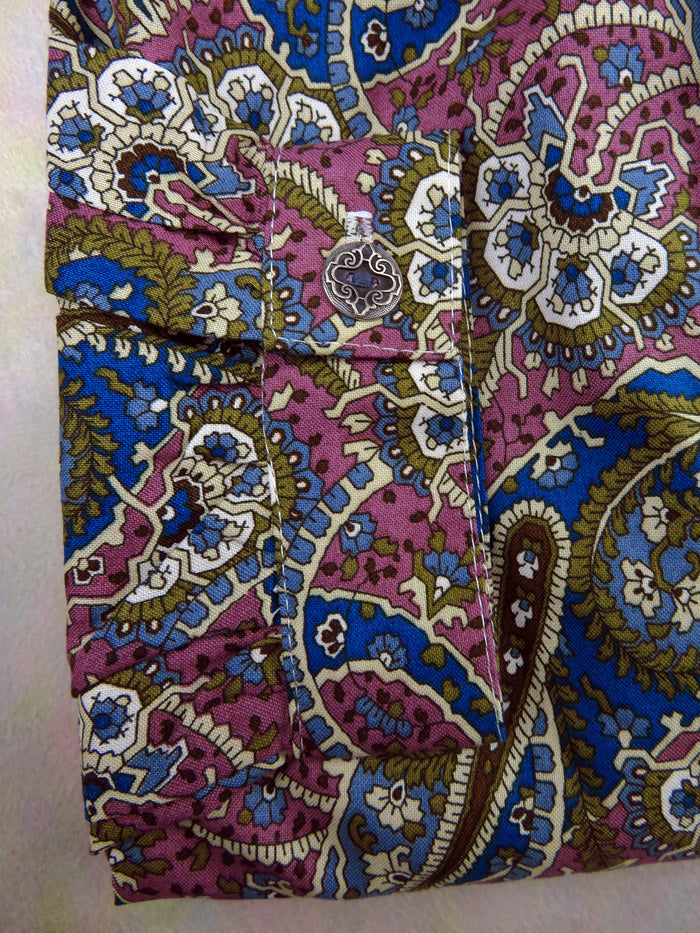 Purple Classic Paisley Victorian Shirt