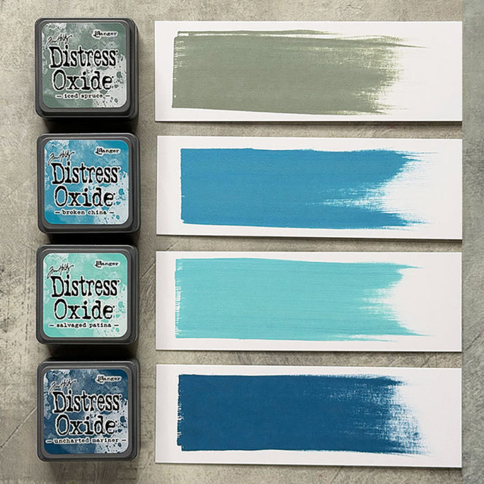 Ranger - Tim Holtz - Distress Mini Oxide Ink Pads Kit, #16 (4pc). Available at Embellish Away in Bowmanville Ontario Canada.