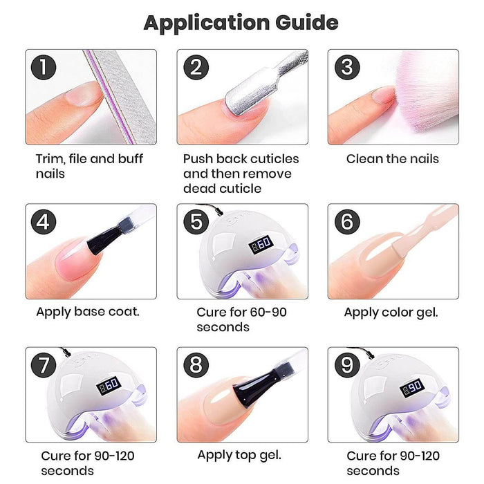 RARJSM ® 6 Colors Nude Gray Pink Gel Polish Set | 7.5ml 6pcs