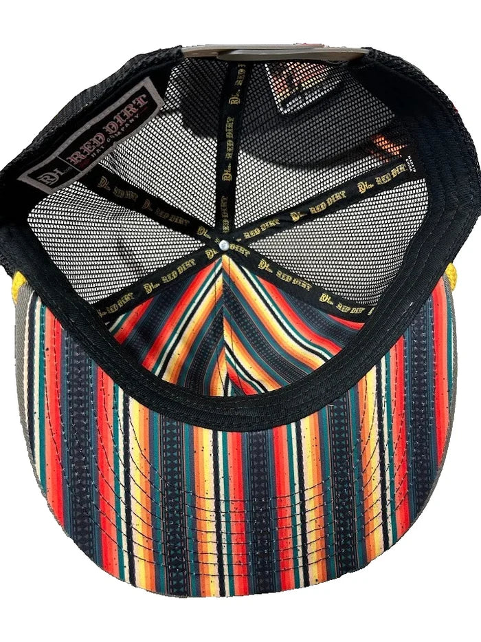 Red Dirt Hat Company Roadblock Patch Olive and Black Snapback Ball Cap