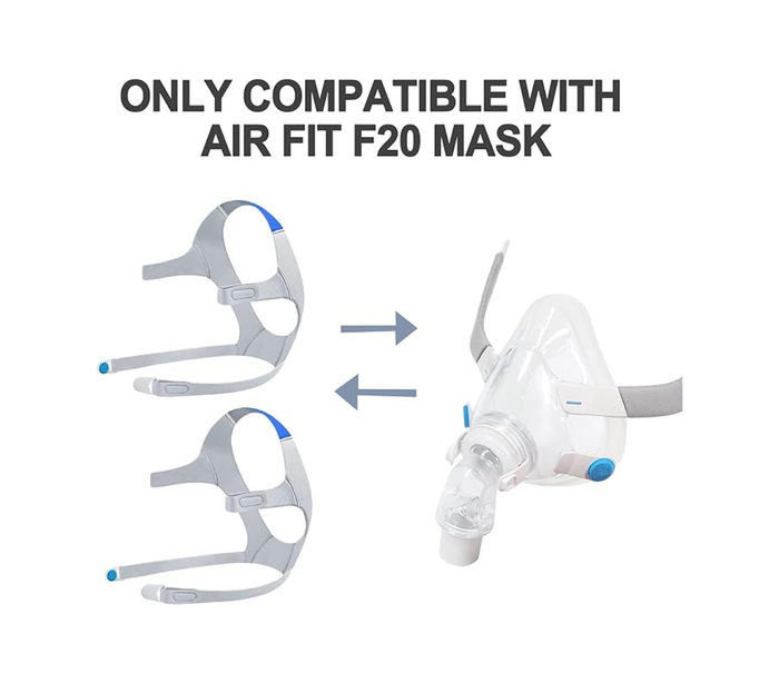 Replacement AirFit F20 Headgear with Clips - 2 Pack