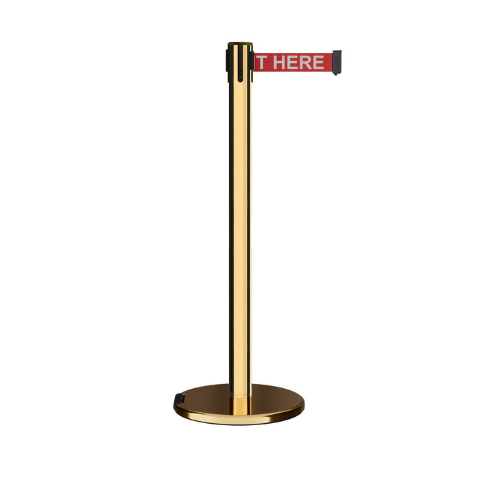 7.5 Ft. / RED WITH "PLEASE WAIT HERE" WHITE LETTERS