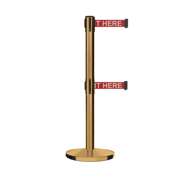 7.5 Ft. / RED WITH "PLEASE WAIT HERE" WHITE LETTERS