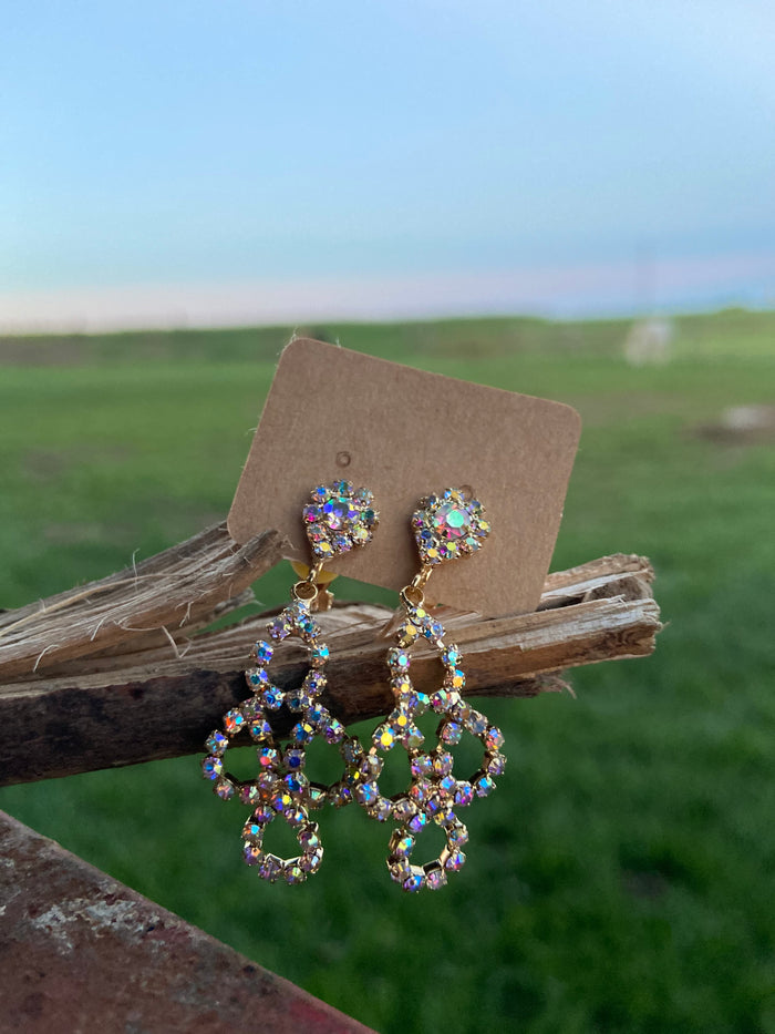 Rhinestone Clip-on Earrings