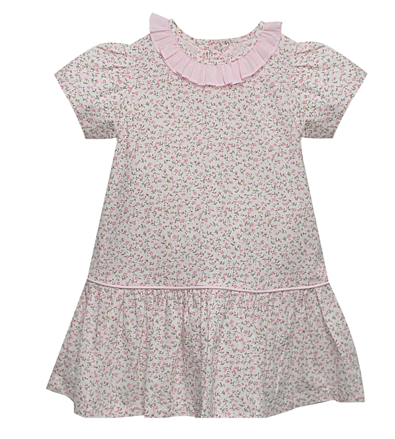 RN Pink Garden Whispers Drop Waist Dress