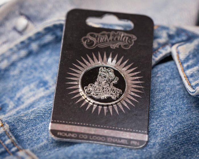 Round Suavecita OG Logo Enamel Pin - Silver