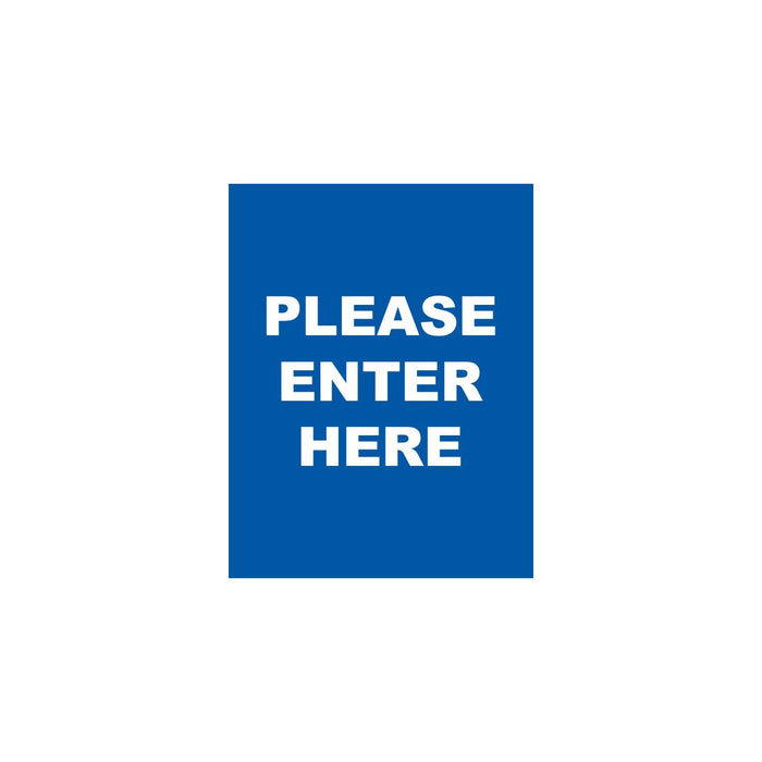 WHITE TEXT ON BLUE SIGN / 8.5 X 11 INCHES / 1:8 INCH