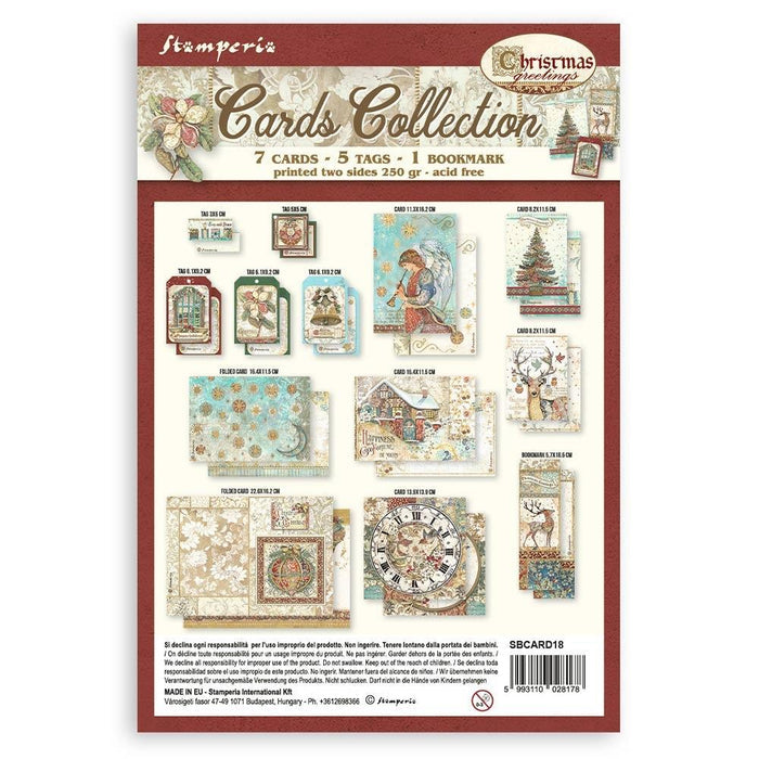 Stamperia - Cards Collection - Christmas Greetings