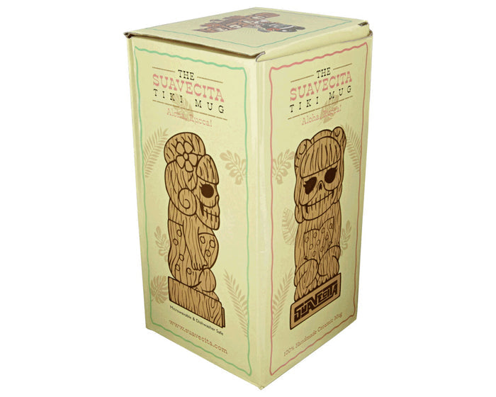 Suavecita Tiki Mug Front Angled Packaging