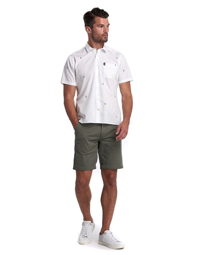 SUMMER PRINT 2 SHORT SLEEVED SHIRT WHITE