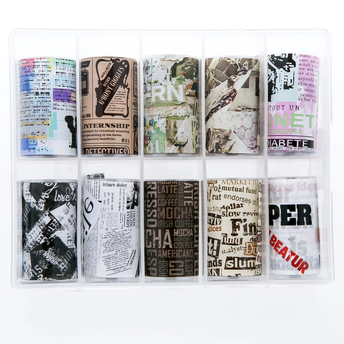 TFS-29 Collage Effect Set of Foilsย ย Naio Nails
