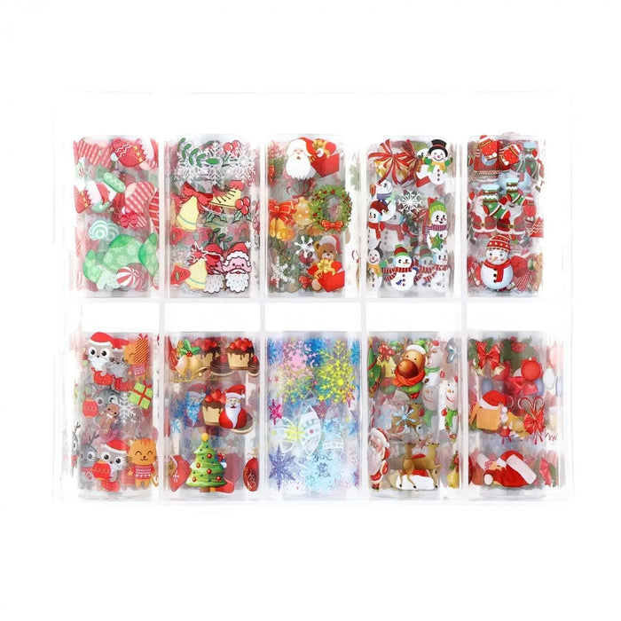 TFS-90 Transparent Christmas Foils Naio Nails