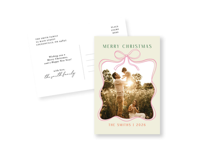 Whimsical Bows Postcard