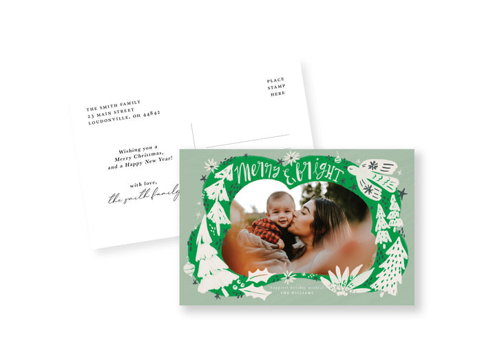 Whimsical Trees Postcard
