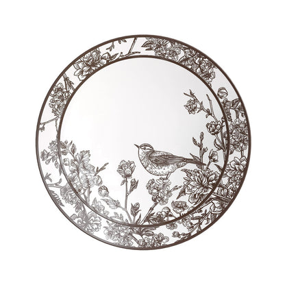 10 In. Trendables Rustik Design Plastic Dinner Plates - 10 ct.