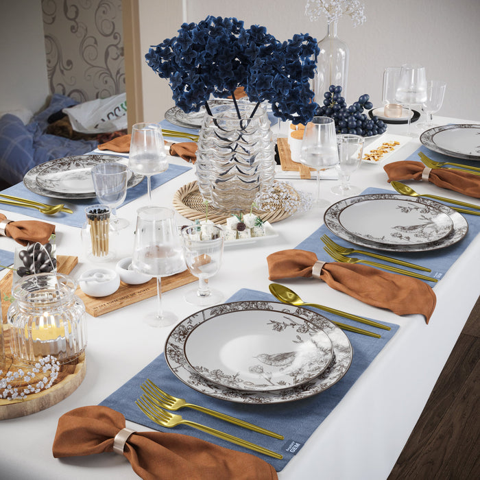 10 In. Trendables Rustik Design Plastic Dinner Plates - 10 ct.